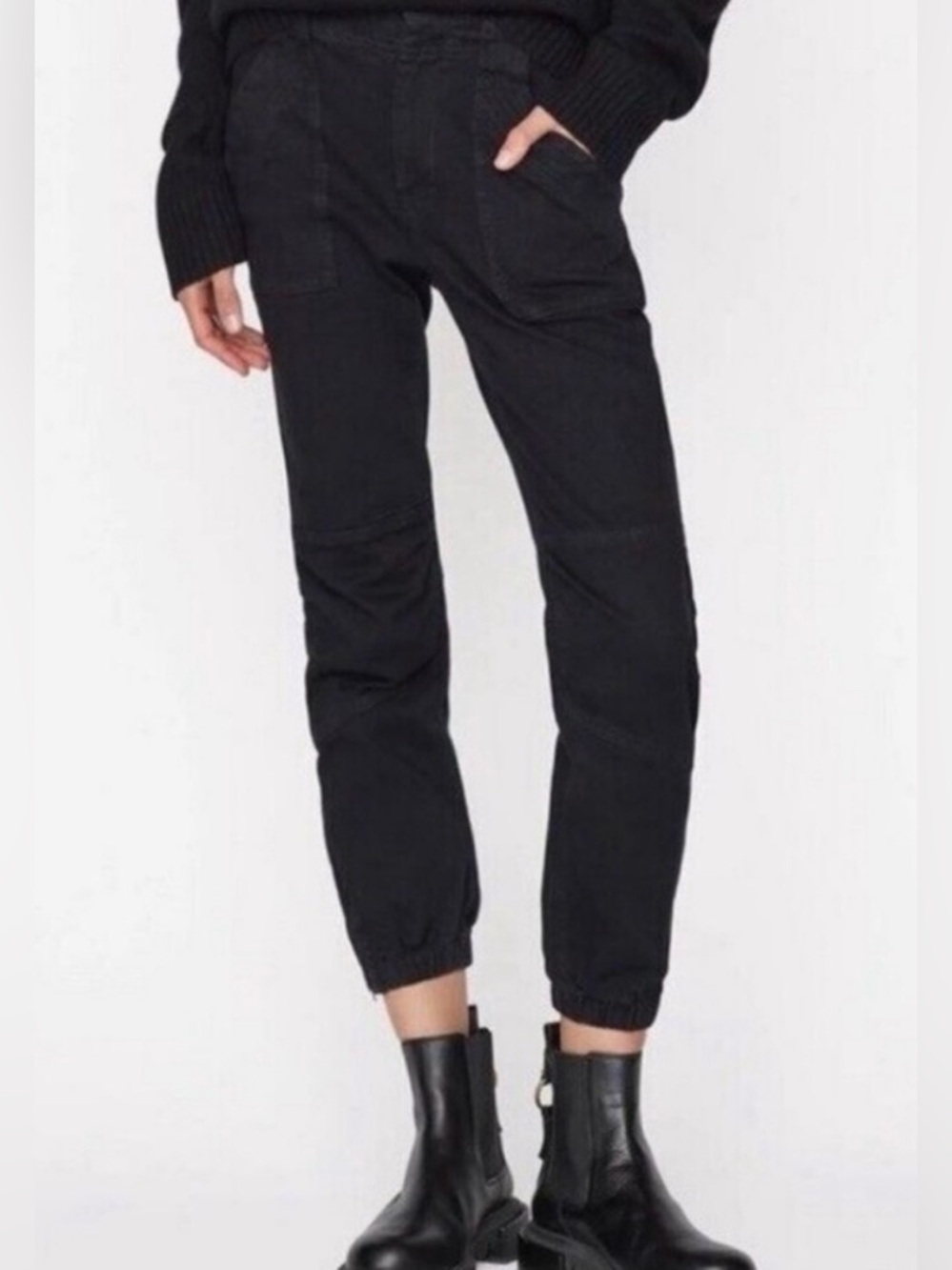FRAME Denim Overdye Trapunto Cargo Joggers size 27